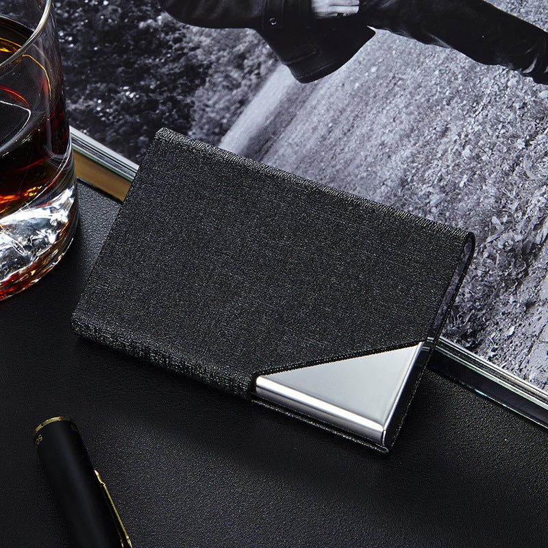 Elegant business card holder showcasing red colour