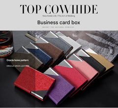 Durable PU leather card holder available in various colours