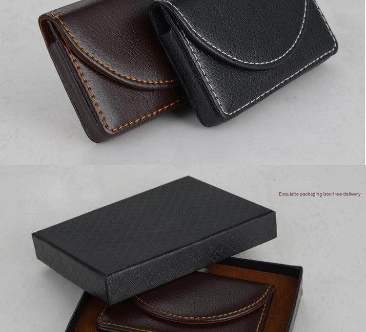 Back view of the leather cardholder
