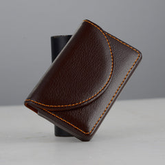 Black PU leather business card holder display