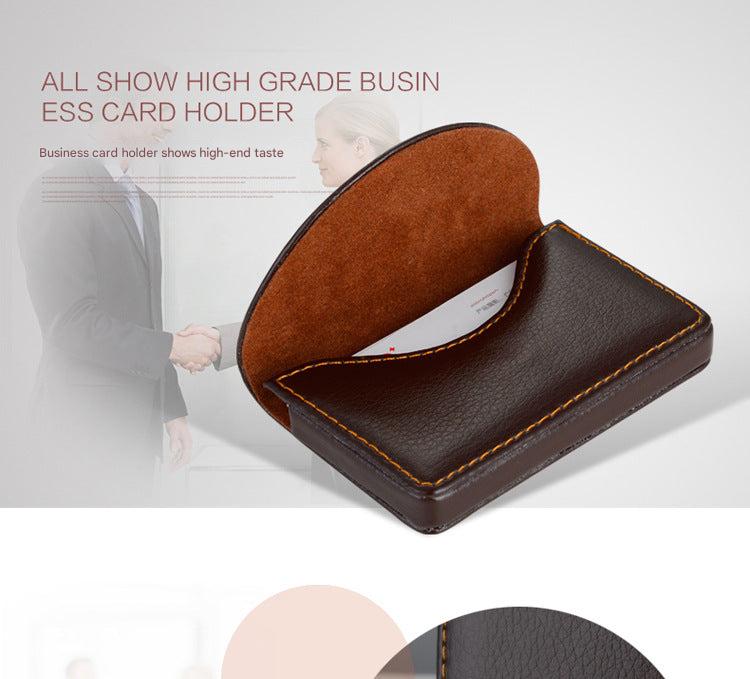Sleek design of the stainless steel card case