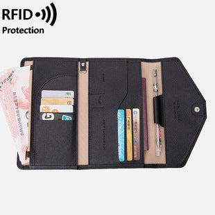 Grey stylish wallet with multiple slots