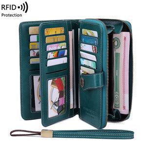 RFID-blocking wallet with easy-access card slots