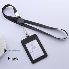 Close-up of a durable PU card holder