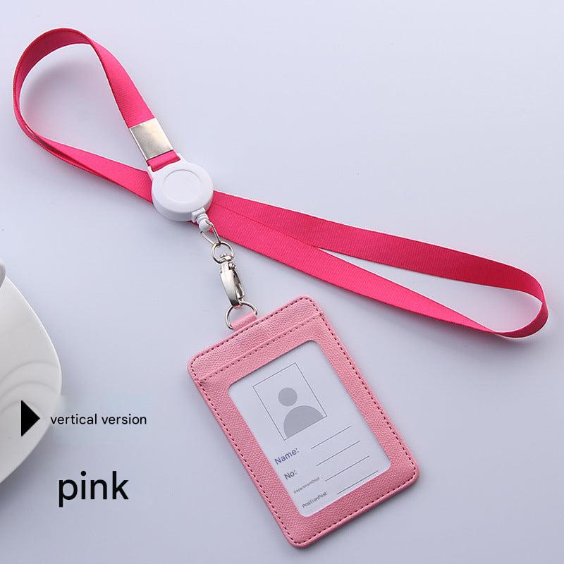 Multiple colours of badge holders displayed together