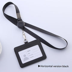 Close-up of a durable PU card holder