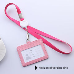 Multiple colours of badge holders displayed together