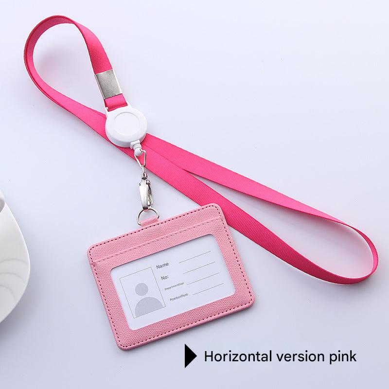 Multiple colours of badge holders displayed together