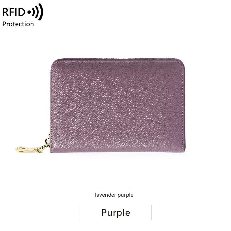 RFID blocking wallet in wine red colour