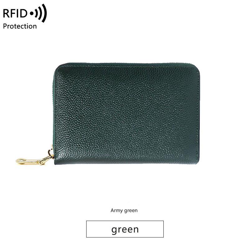 RFID wallet showcasing multiple compartments