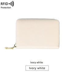 stylish leather wallet on table