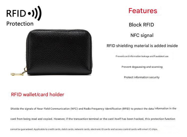 RFID blocking wallet in wine red colour