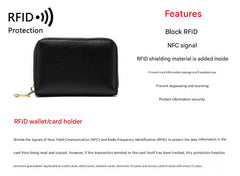 RFID blocking wallet in wine red colour