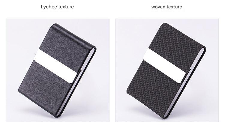 premium PU business card holder in stylish design