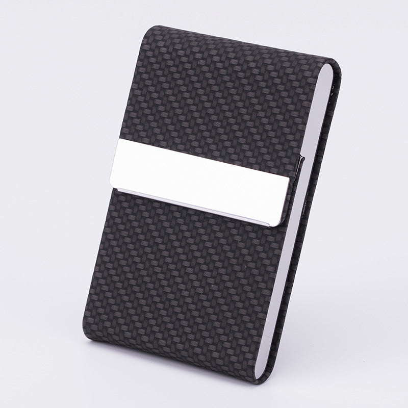 elegant woven design business card holder