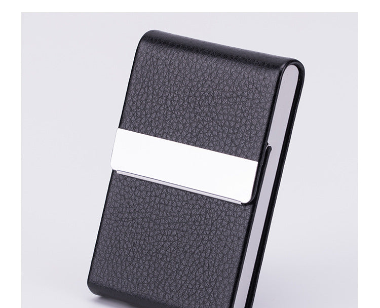 elegant woven design business card holder