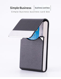 durable PU leather card holder for professionals