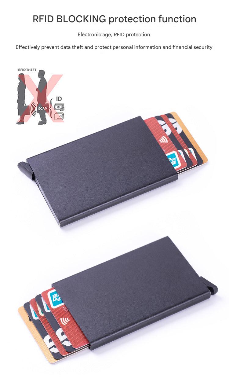 RFID card holder in black