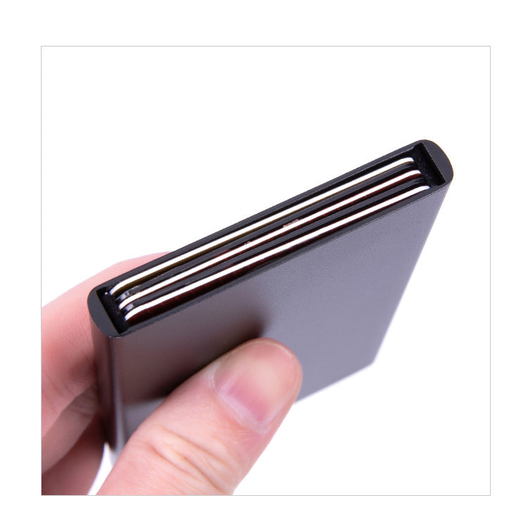 RFID card holder in silver