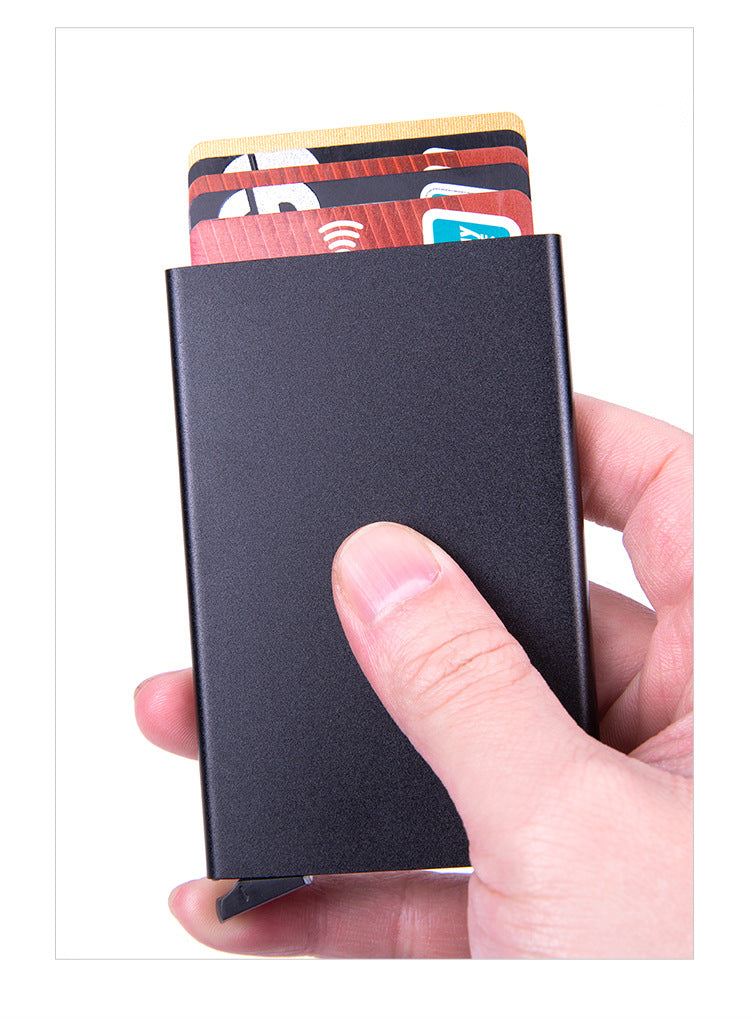 RFID card holder close-up