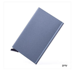 RFID card holder side view in blue