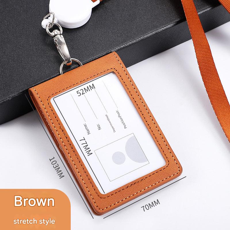 Showcasing the lanyard's retractable functionality