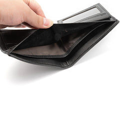 Compact two-fold wallet in black - Image 3
