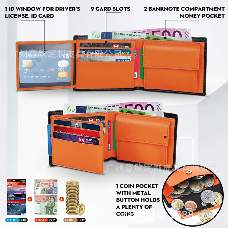 Men's Slim Wallet with cards inside