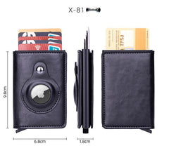 Back of smart leather wallet