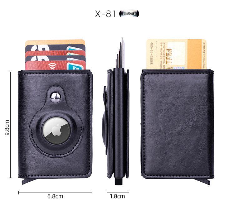 Back of smart leather wallet