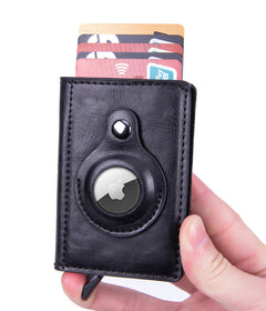 Interior view of smart leather wallet