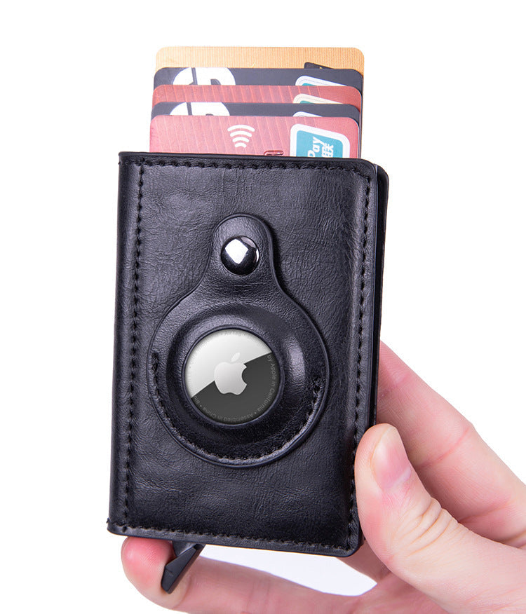 Interior view of smart leather wallet