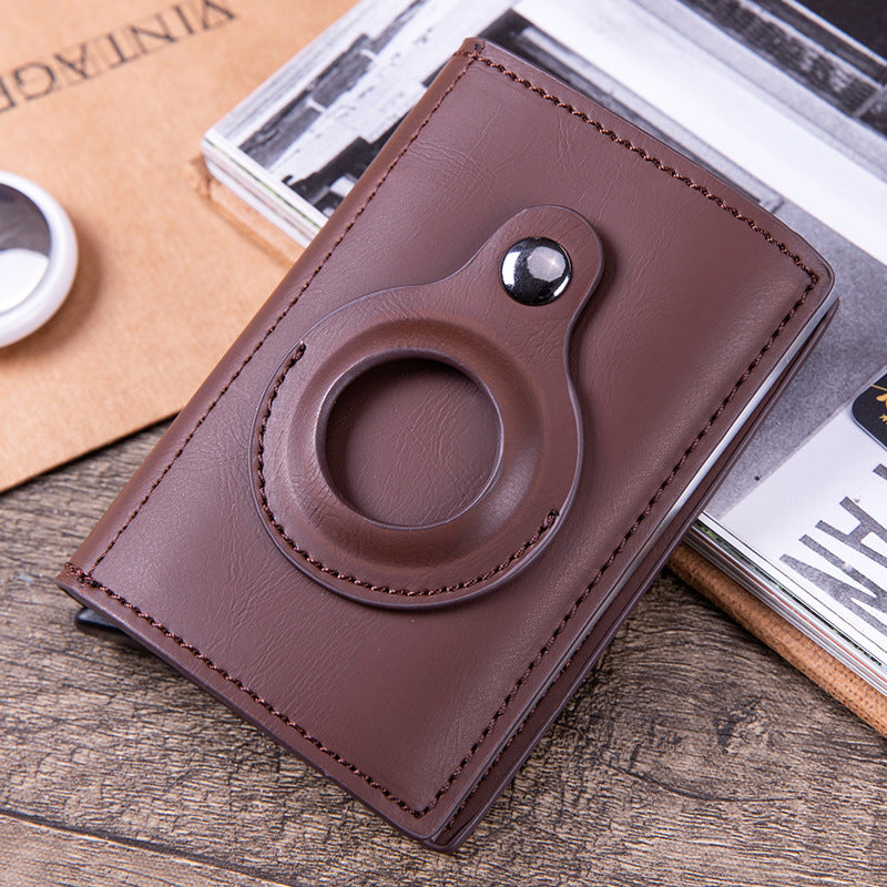 Interior view of smart leather wallet