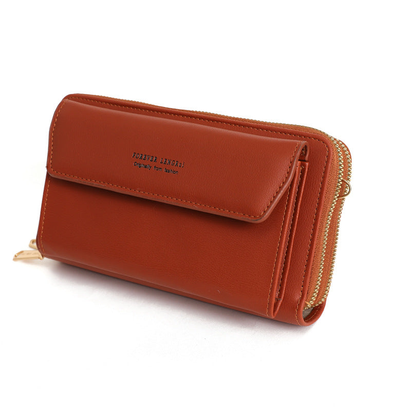 Red PU shoulder bag for women