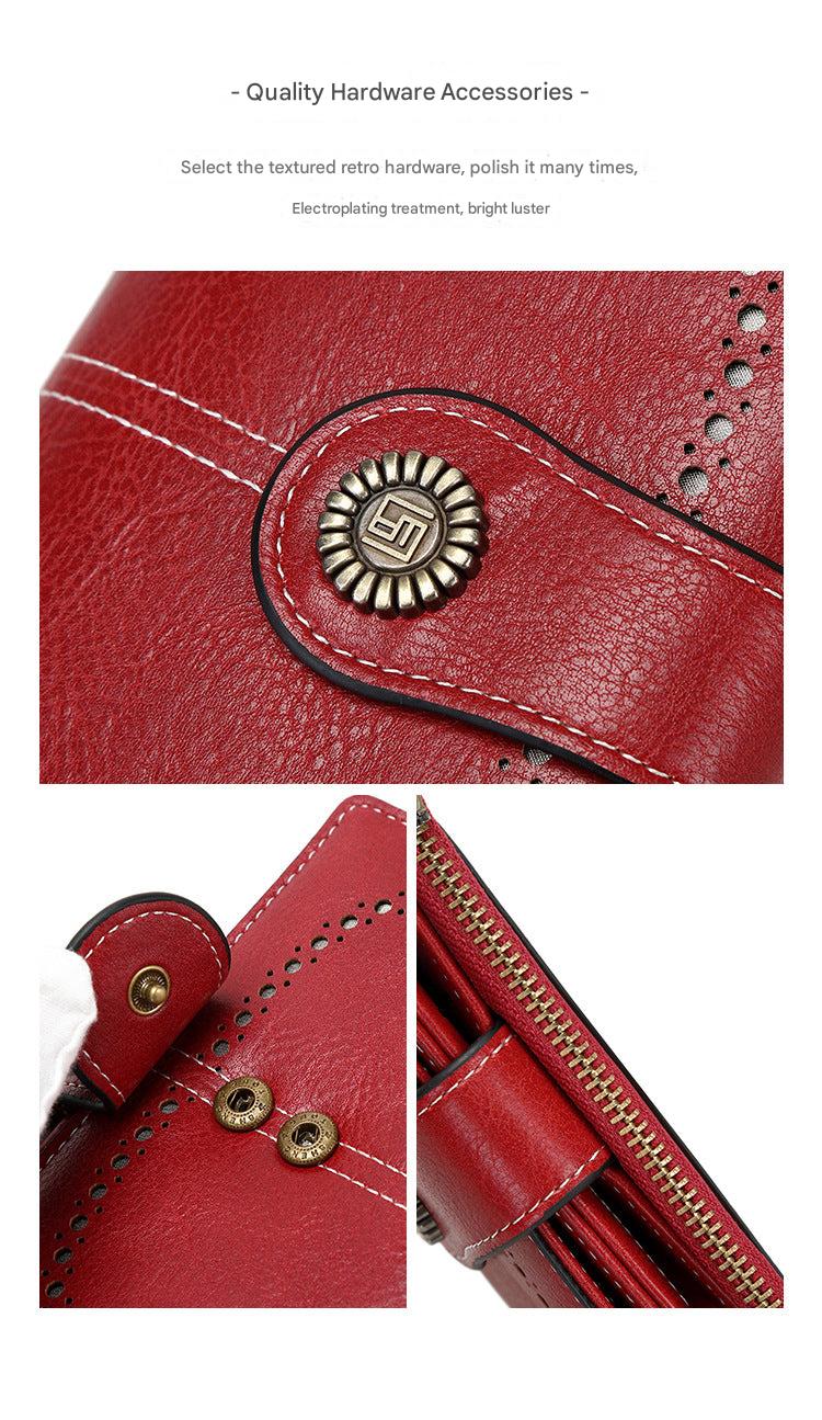 Stylish RFID Blocking Women's Wallet in Peacock Blue