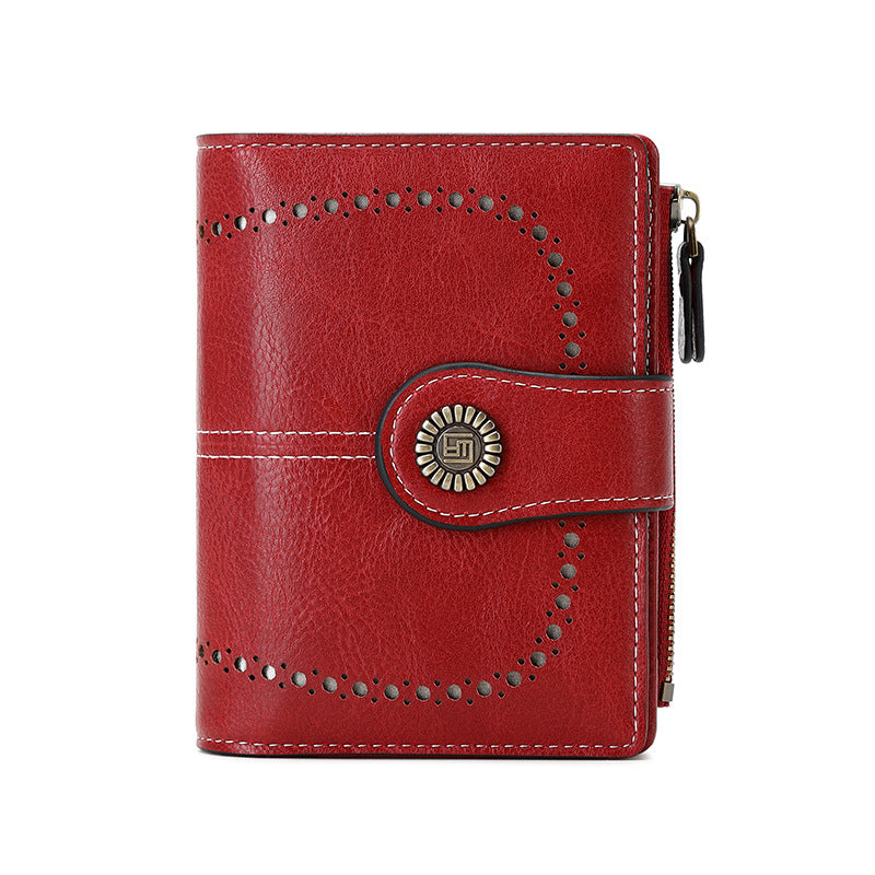 Stylish RFID Blocking Women's Wallet in Old Yellow