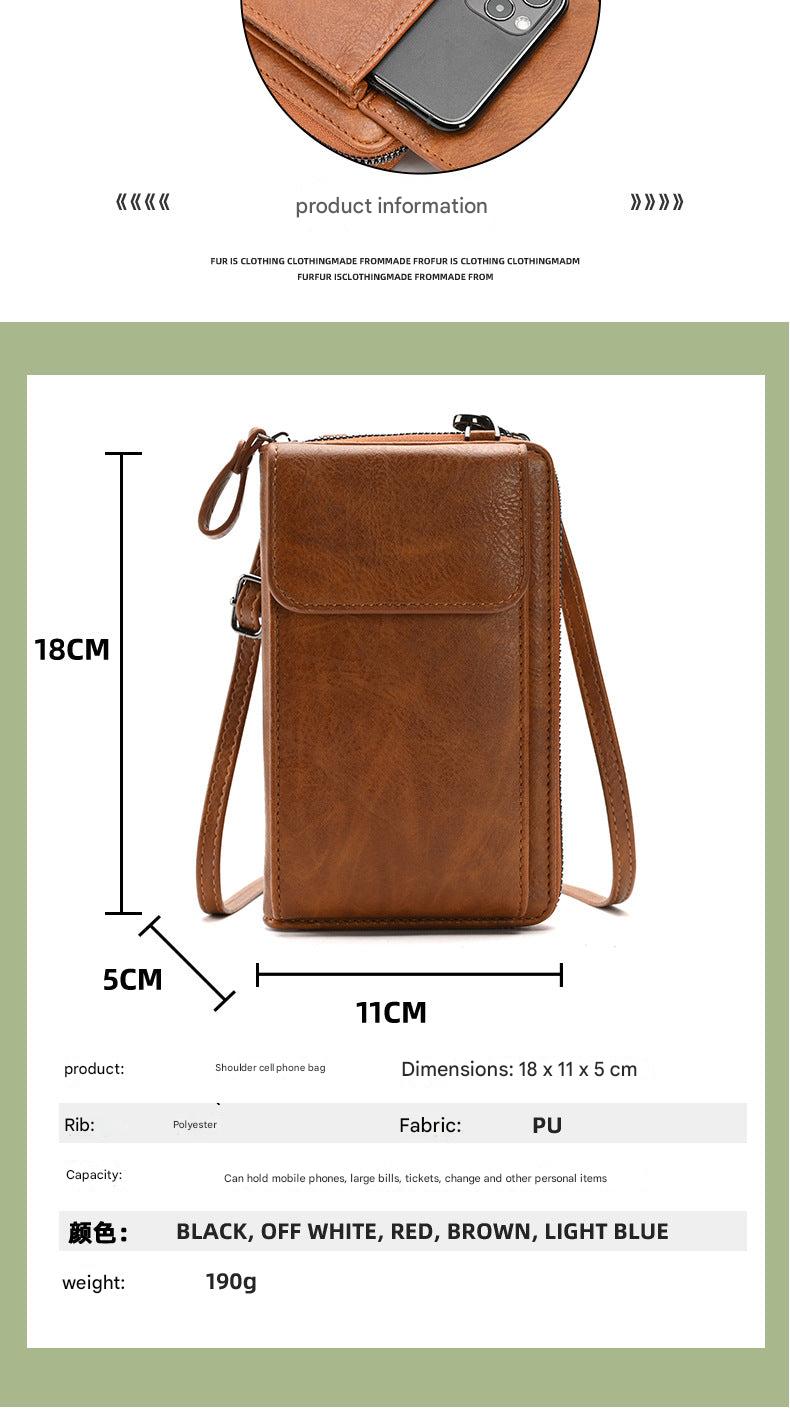 Stylish women's spring crossbody wallet in vibrant colors