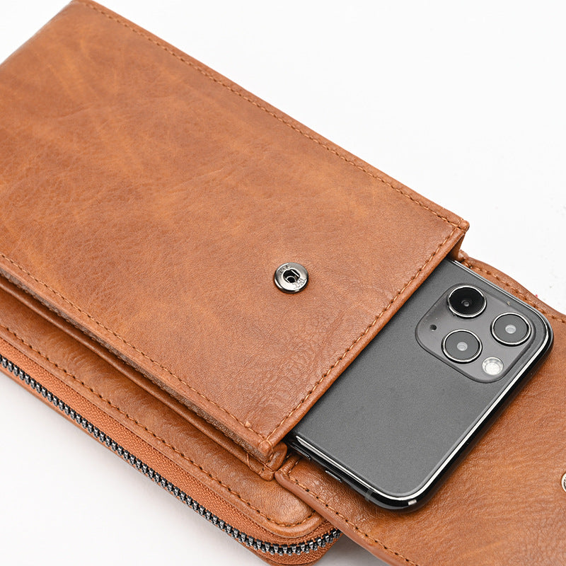 Colourful women's crossbody wallet