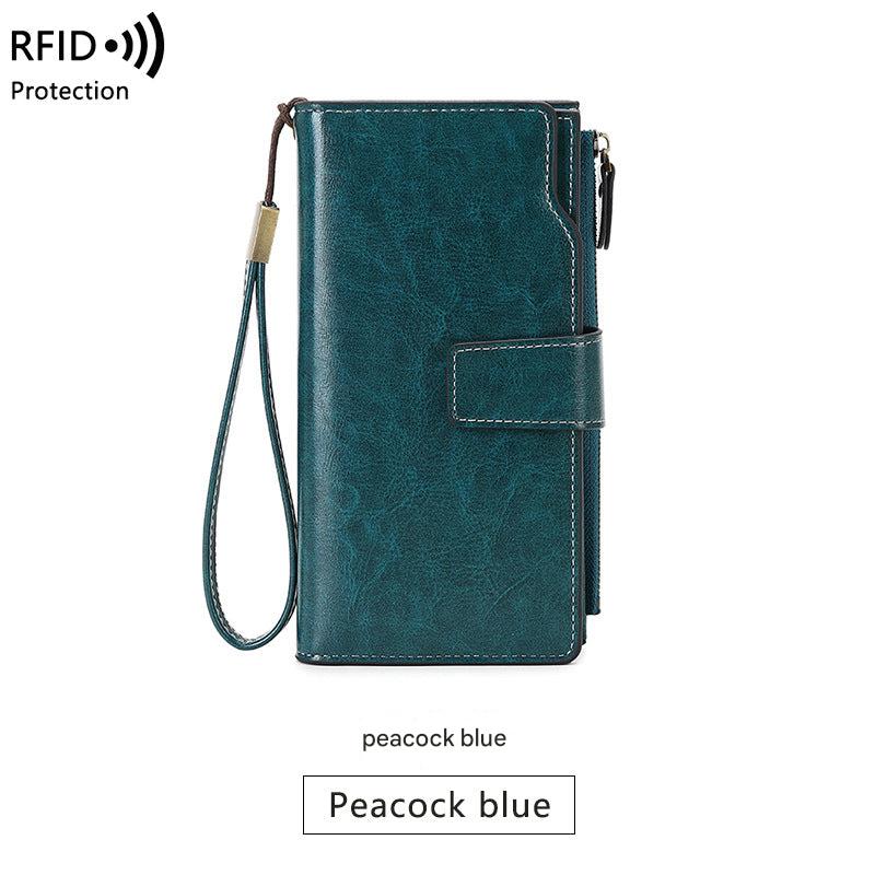 Close-up of RFID Blocking Technology in Wallet