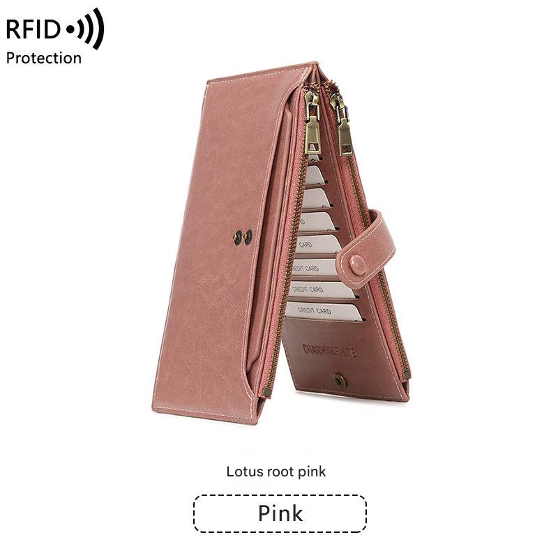 Unique colour variants of the wallet displayed
