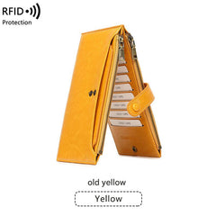 Stylish RFID wallet in burgundy colour