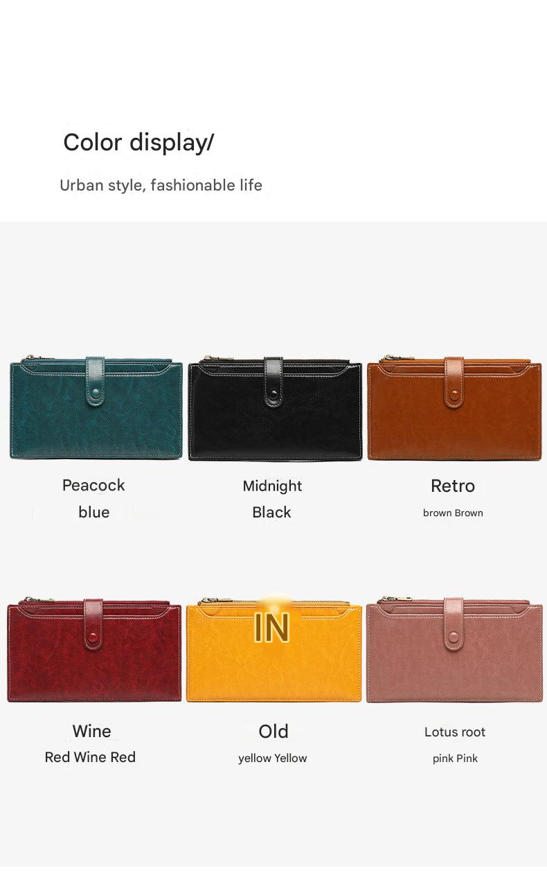 Unique colour variants of the wallet displayed