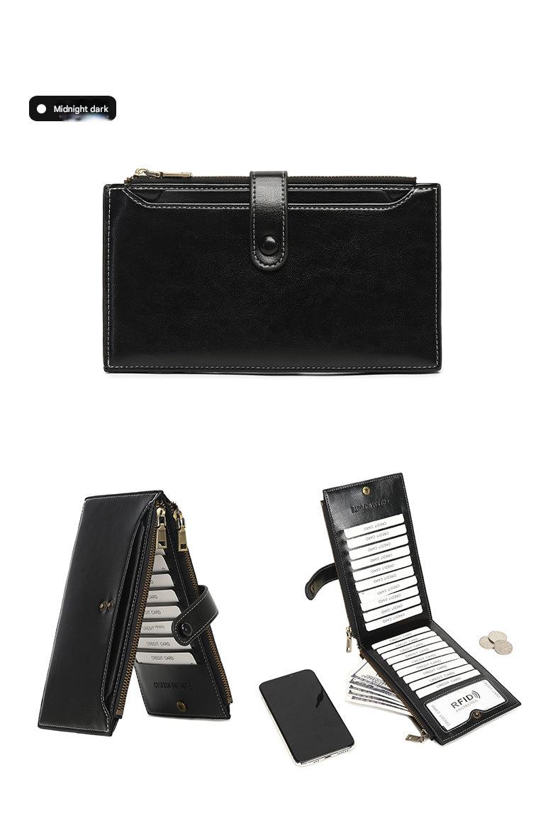 Crossbody style wallet in peacock blue