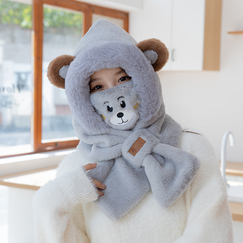Kids enjoying winter fashion accessories