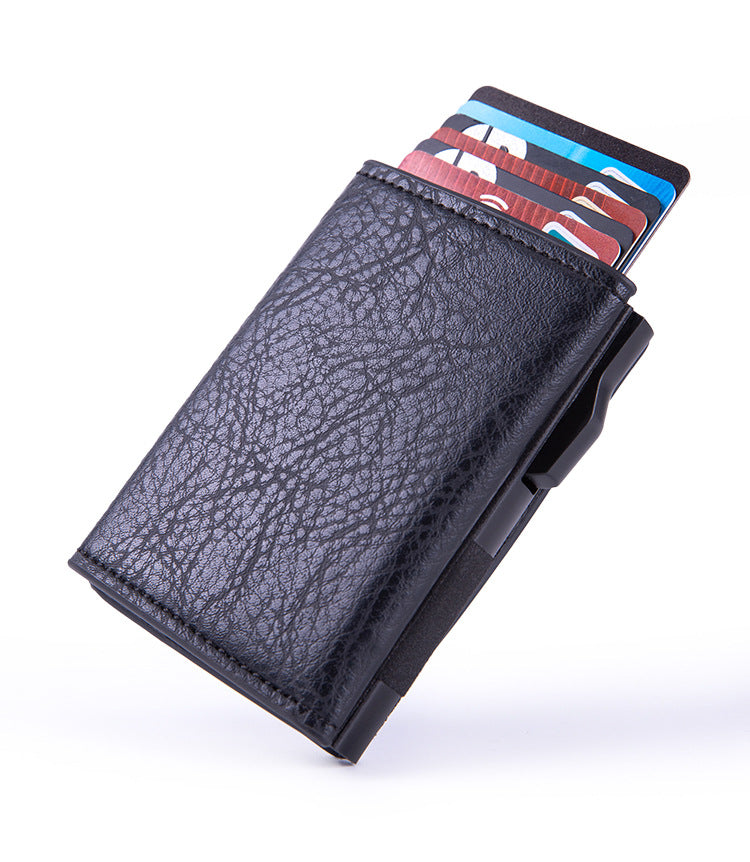 RFID blocking aluminium wallet front view