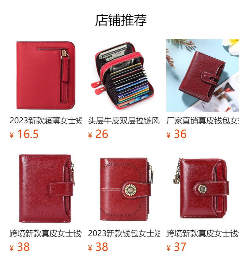 Image of Stylish Women's Slim Wallet in various colours