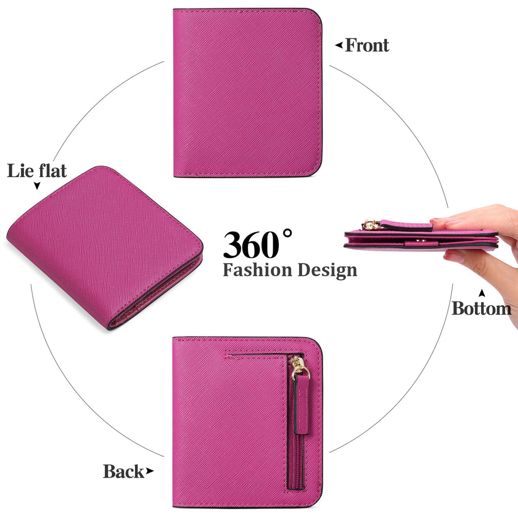 Durable PU Leather Slim Wallet in Starry Black