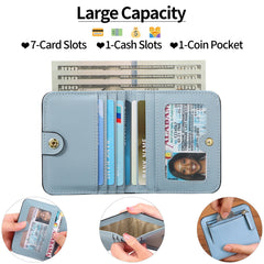 Close-up of PU leather Women's Slim Wallet