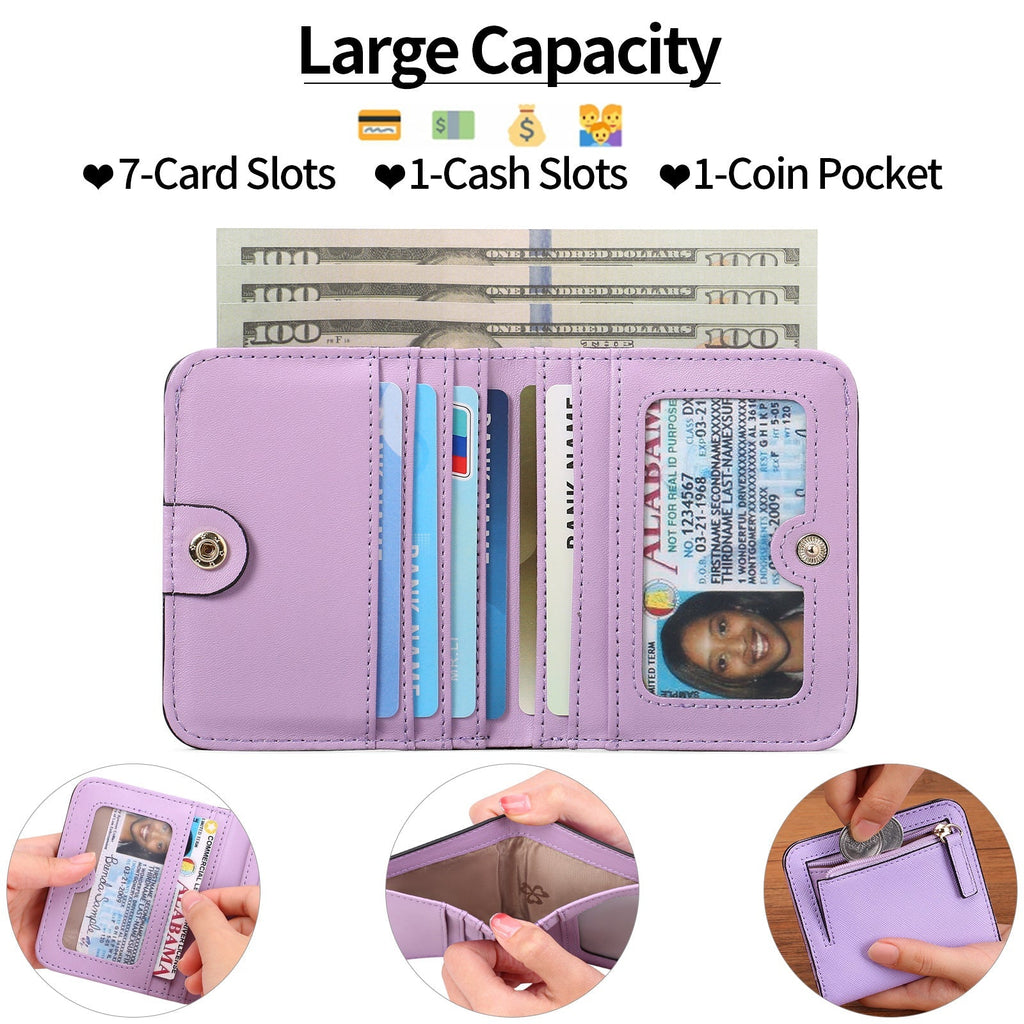 Lifestyle image showcasing the Women's Slim Wallet