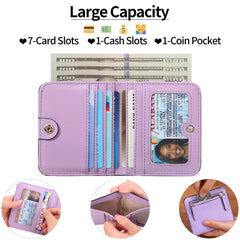 Lifestyle image showcasing the Women's Slim Wallet